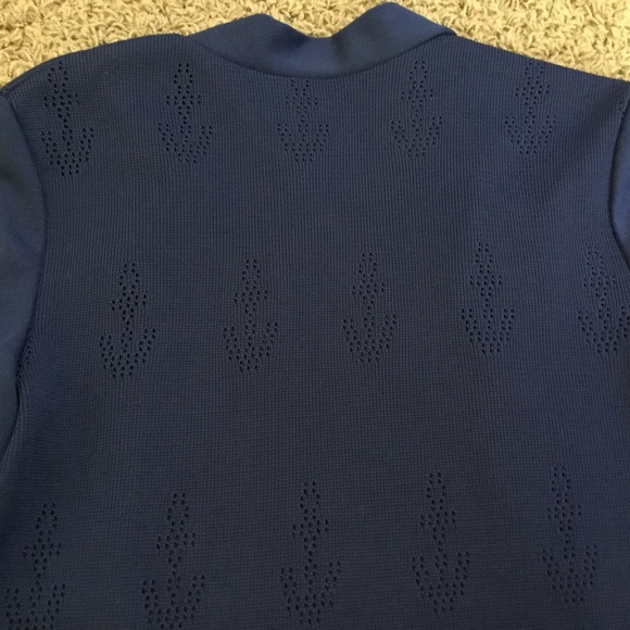 Vintage 60’s Blue Nautical Open-Front Sweater FAB! - Picture 5 of 11